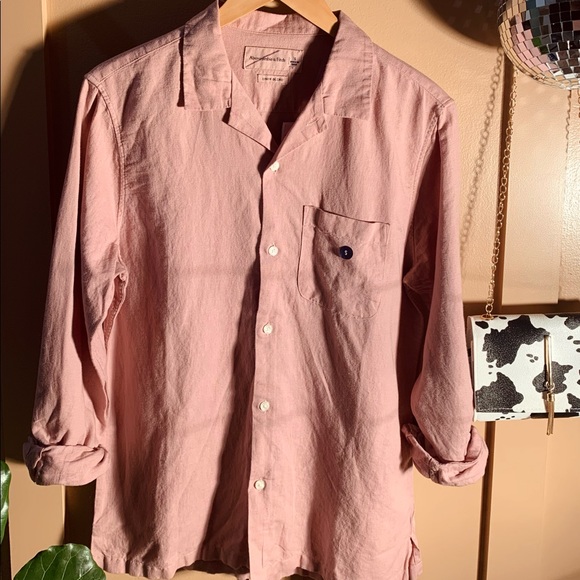 NWT | Abercrombie Linen Blend Button Down | Size S - Picture 1 of 4